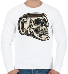 printfashion Koponya bögre - Férfi pulóver - Fehér (13239348)
