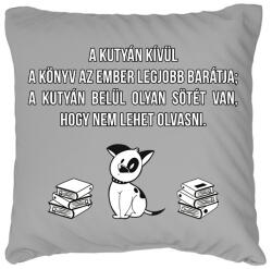 printfashion Olvasás - Párnahuzat, Díszpárnahuzat - Szürke (14522200)