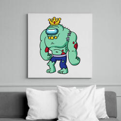 printfashion Zombie king - Vászonkép - Fehér (7488179)