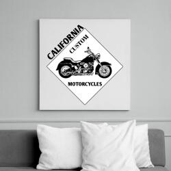 printfashion motorcycle - Vászonkép - Fehér (6634748)