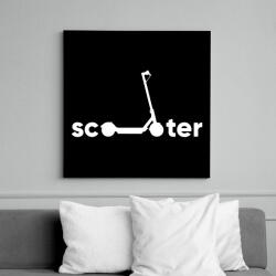 printfashion Scooter - Vászonkép - Fekete (13823051)