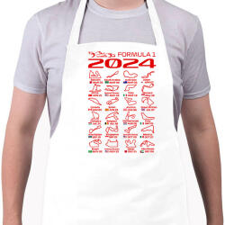 printfashion Formula 1 2024 P - Kötény - Fehér (15671041)