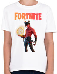 printfashion Dominion Fortnite - Gyerek póló - Fehér (2430239)