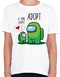 printfashion Among us adopt a mini crewmate - Gyerek póló - Fehér (4145615)