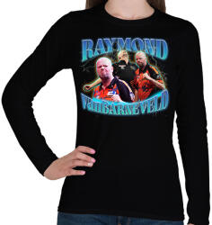 printfashion Raymond van Barneveld - darts - Női hosszú ujjú póló - Fekete (15552593)