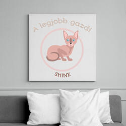 printfashion A legjobb gazdi - Shinx - Vászonkép - Fehér (6640746)