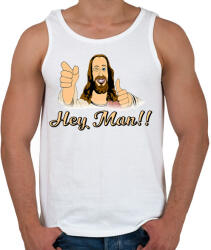 printfashion Hey man! - Férfi atléta - Fehér (2234030)