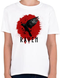 printfashion RAVEN - Gyerek póló - Fehér (1693335)