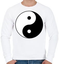 printfashion Yin-Yang - Férfi pulóver - Fehér (2009530)