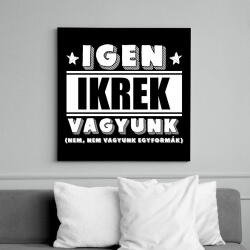 printfashion Ikrek vagyunk (fehér) - Vászonkép - Fekete (10923968)