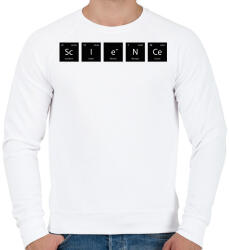 printfashion ScIeNCe - (Periódusos rendszer) - Férfi pulóver - Fehér (11476053)