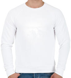 printfashion Horgászbot - Férfi pulóver - Fehér (14123294)