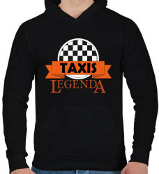 printfashion Taxis legenda - Férfi kapucnis pulóver - Fekete (7553708)