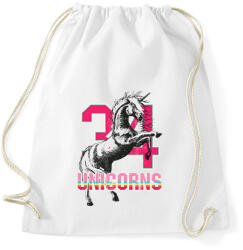 printfashion Unikornis - Sportzsák, Tornazsák - Fehér (1575427)