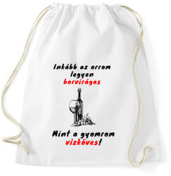 printfashion borvirág - Sportzsák, Tornazsák - Fehér (1629084)