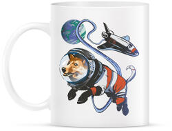 printfashion Űrhajós corgi - Bögre - Fehér (10139002)