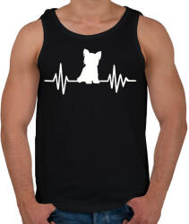 printfashion Yorkshire terrier - Férfi atléta - Fekete (2581399)