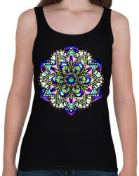printfashion mandalas - Női atléta - Fekete (7540031)