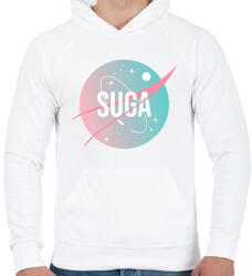 printfashion BTS NASA: SUGA - Férfi kapucnis pulóver - Fehér (2037444)