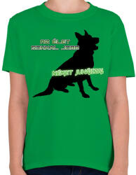 printfashion Német juhász - Gyerek póló - Zöld (13985160)