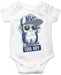 printfashion cool boy gorilla - Baba Body - Fehér (4667438)