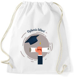 printfashion Diplomás lettem! - Sportzsák, Tornazsák - Fehér (6340342)