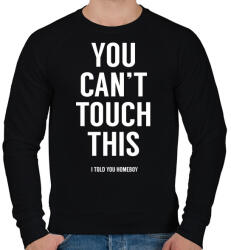 printfashion You can't touch this - Férfi pulóver - Fekete (244850)