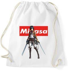 printfashion Mikasa Ackerman - Sportzsák, Tornazsák - Fehér (5413560)
