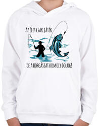 printfashion Komoly dolog. . - Gyerek kapucnis pulóver - Fehér (2457188)