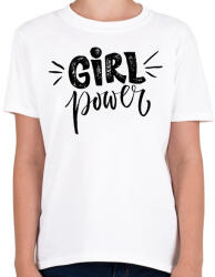 printfashion Girl power - Gyerek póló - Fehér (383266)