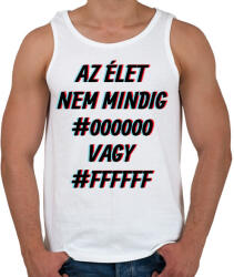printfashion Fekete vagy fehér - Férfi atléta - Fehér (12688999)