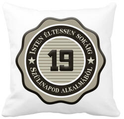 printfashion 19 - Párnahuzat, Díszpárnahuzat - Fehér (7236361)