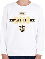 printfashion born-in-2010-cream-choco - Gyerek pulóver - Fehér (635276)
