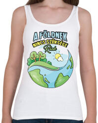 printfashion A földnek nincs szüksége ránk - Női atléta - Fehér (13712942)