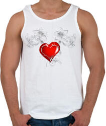 printfashion Szerelem - Férfi atléta - Fehér (5169919)
