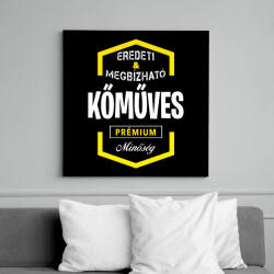 printfashion Kőműves prémium minőség - Vászonkép - Fekete (6647752)