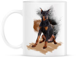 printfashion Dobermann - Bögre - Fehér (1537359)