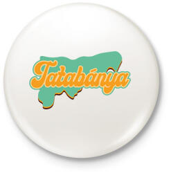 printfashion Tatabánya - Kitűző, hűtőmágnes - Fehér (7135229)