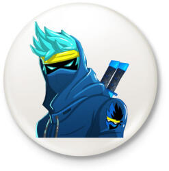 printfashion Vector Fortnite Ninja - Kitűző, hűtőmágnes - Fehér (4111693)