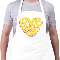 printfashion Love szív - Kötény - Fehér (11890115)