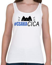 printfashion CSAK A CICA - Női atléta - Fehér (10211140)