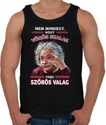 printfashion Vörös szalag? ! - Férfi atléta - Fekete (14824313)