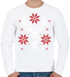 printfashion Tehenes csúnya pulcsi - Férfi pulóver - Fehér (14731083)