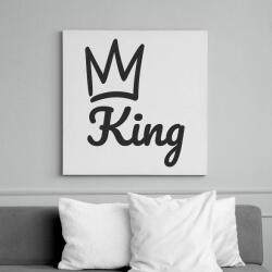 printfashion King - Páros minta - Vászonkép - Fehér (6639951)
