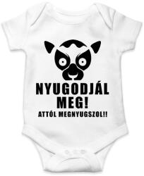 printfashion Nyugodjál meg attól megnyugszol póló - Baba Body - Fehér (9394255)