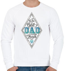 printfashion A világ legjobb apukájának - Férfi pulóver - Fehér (401712)