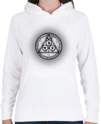 printfashion misztikus2 - Női kapucnis pulóver - Fehér (1281735)