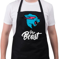 printfashion Mr Beast - Kötény - Fekete (4932315)
