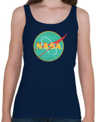 printfashion Retro Nasa logo - Női atléta - Sötétkék (4249133)