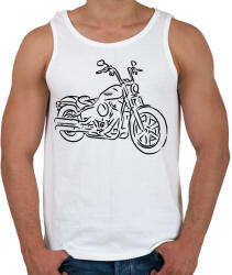 printfashion Harley Davidson - Softail - Férfi atléta - Fehér (7182318)